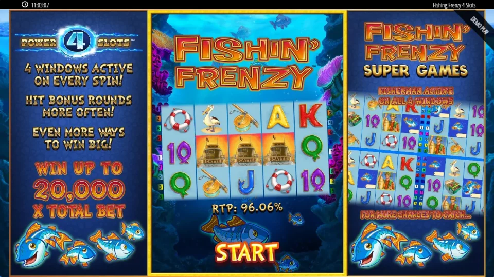 Fishin Frenzy Power 4 Slots — screenshot 1