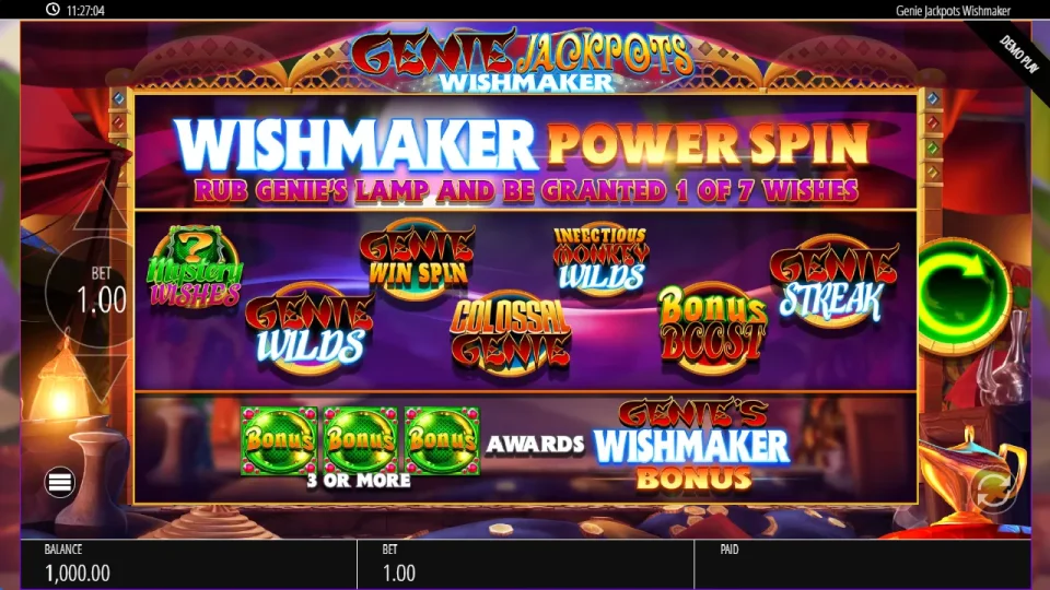 Genie Jackpots Wishmaker — screenshot 4