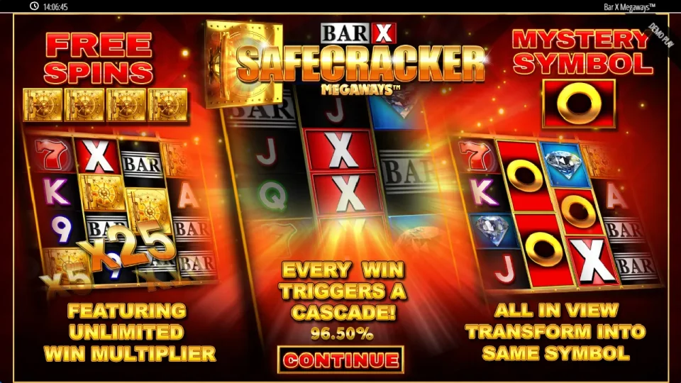 Bar-X Safecracker Megaways — screenshot 3