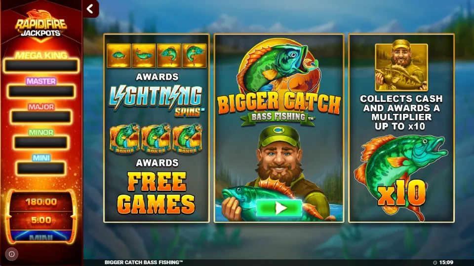 Bigger Catch Bass Fishing Rapid Fire Jackpots — screenshot 3