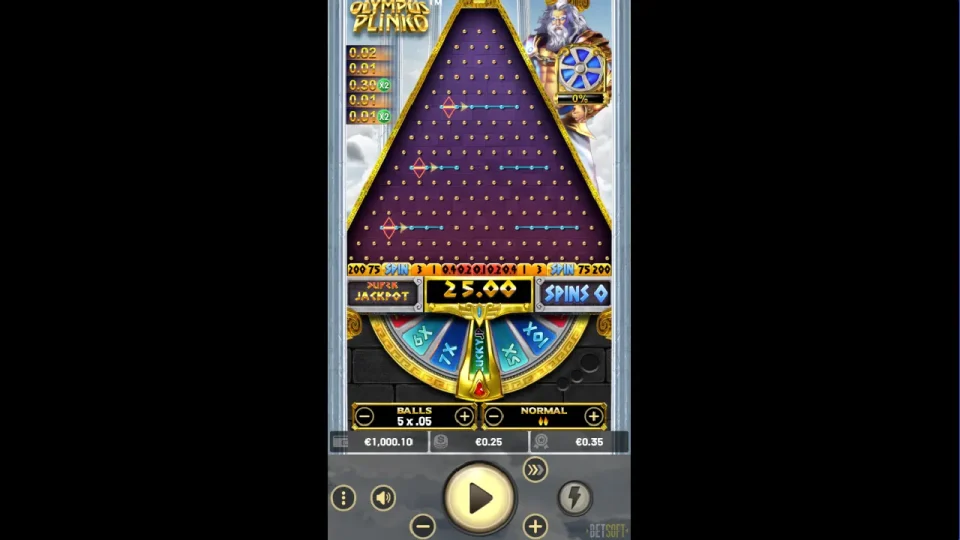 Olympus Plinko — screenshot 1