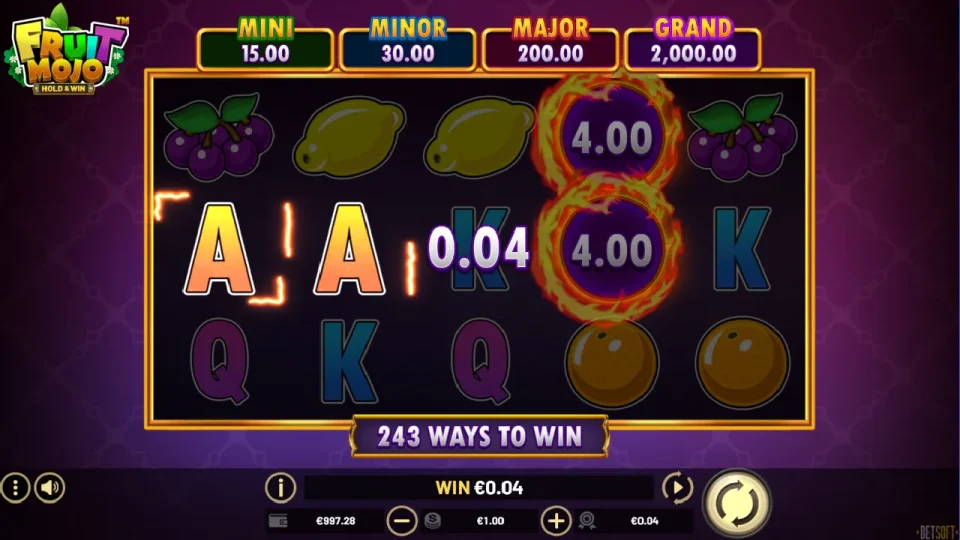 Fruit Mojo Hold & Win — screenshot 1