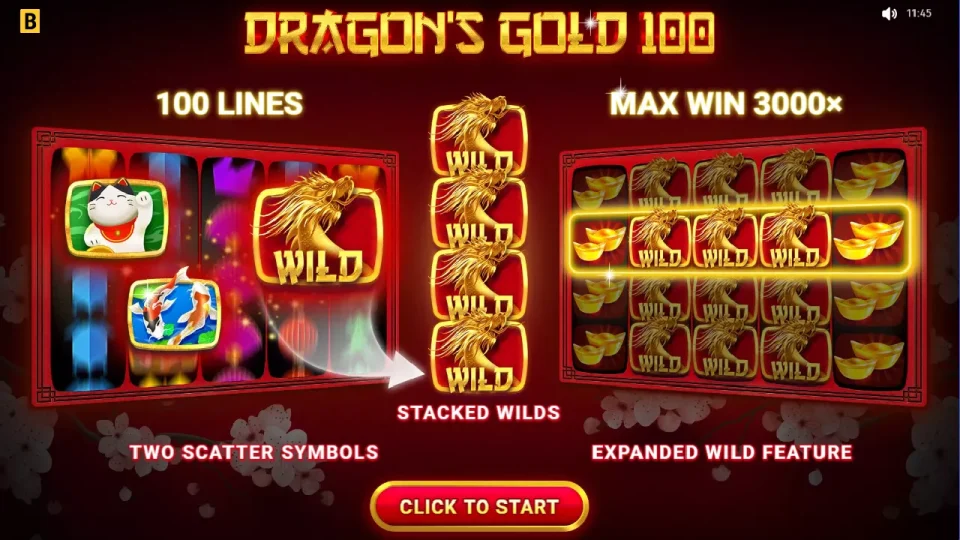 Dragon’s Gold 100 — screenshot 1