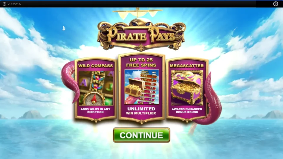 Pirate Pays Megaways — screenshot 1
