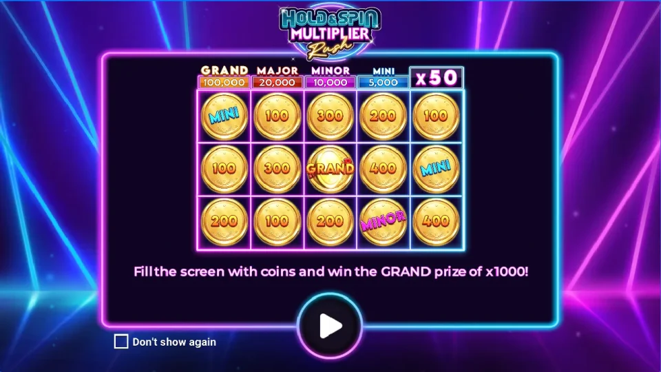 Hold & Spin Multiplier Rush — screenshot 1