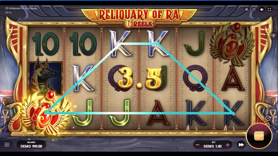 Reliquary Of Ra 6 Reels — screenshot 2