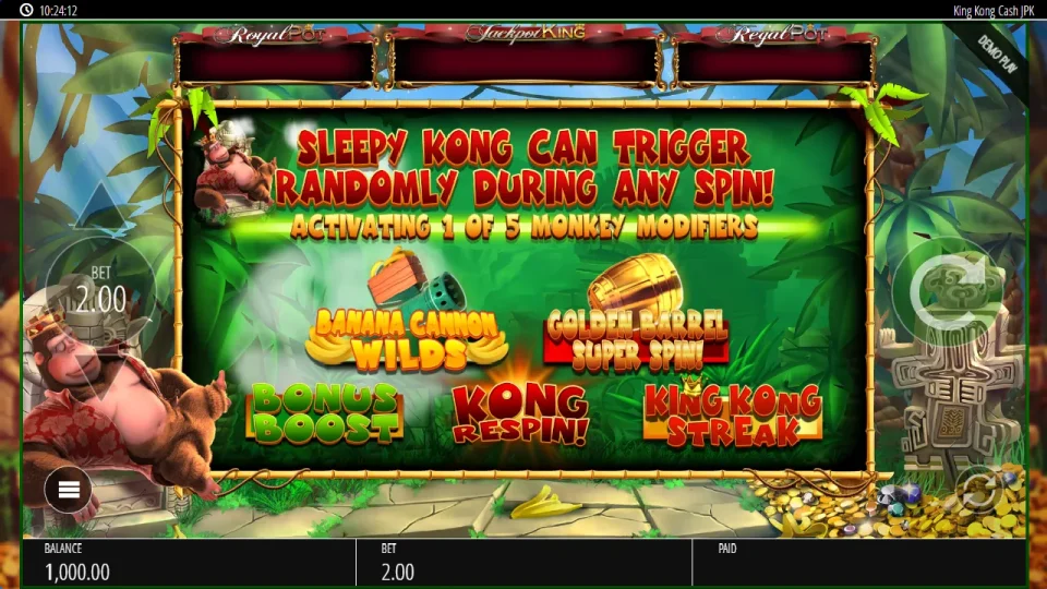 King Kong Cash Jackpot King — screenshot 2