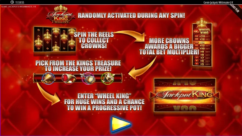 Genie Jackpots Wishmaker Jackpot King — screenshot 4