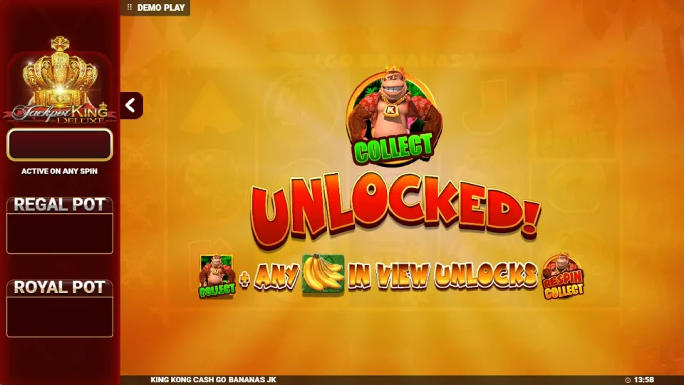 King Kong Cash Go Bananas Jackpot King — screenshot 4