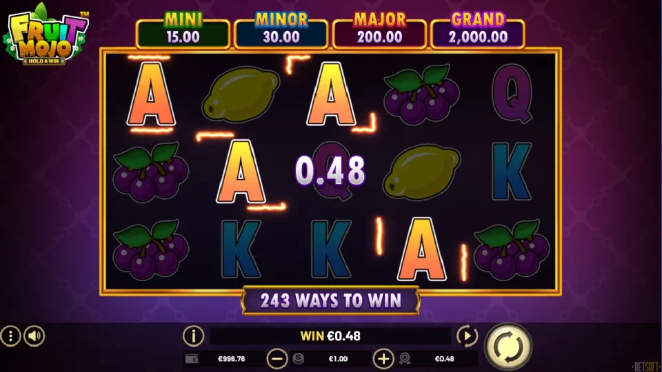 Fruit Mojo Hold & Win — screenshot 2