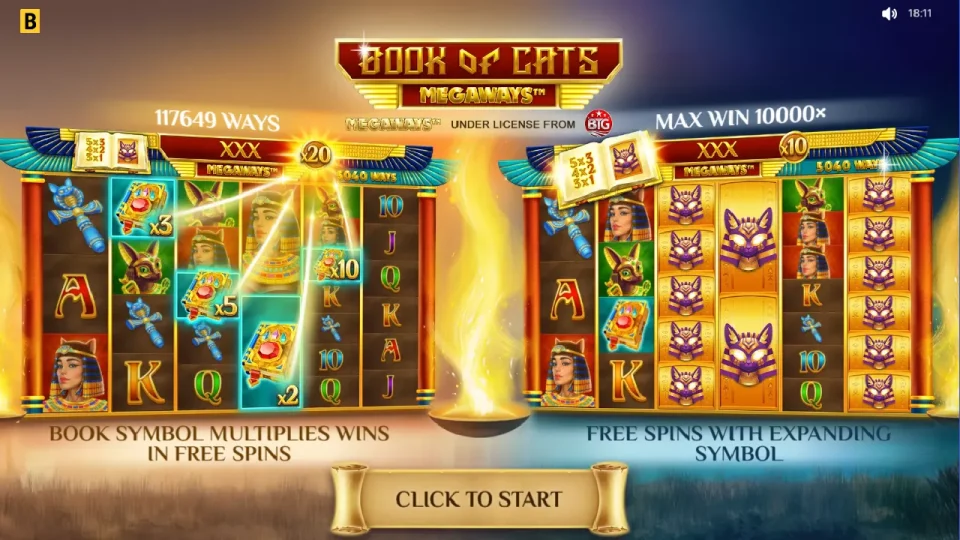 Book of Cats Megaways — screenshot 2