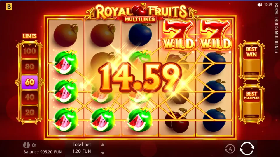 Royal Fruits MultiLines — screenshot 2