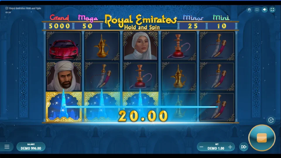 Royal Emirates Hold and Spin — screenshot 3