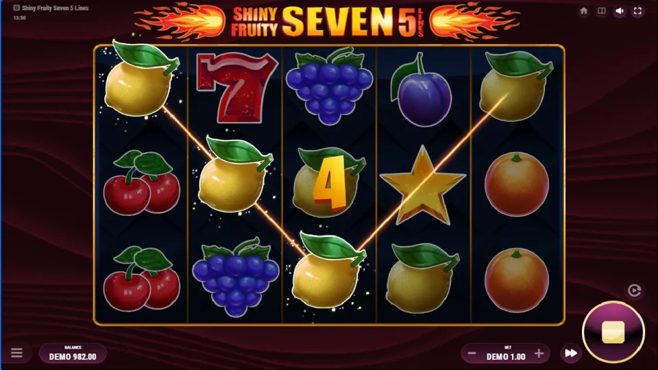 Shiny Fruity Seven 5 Lines — screenshot 2