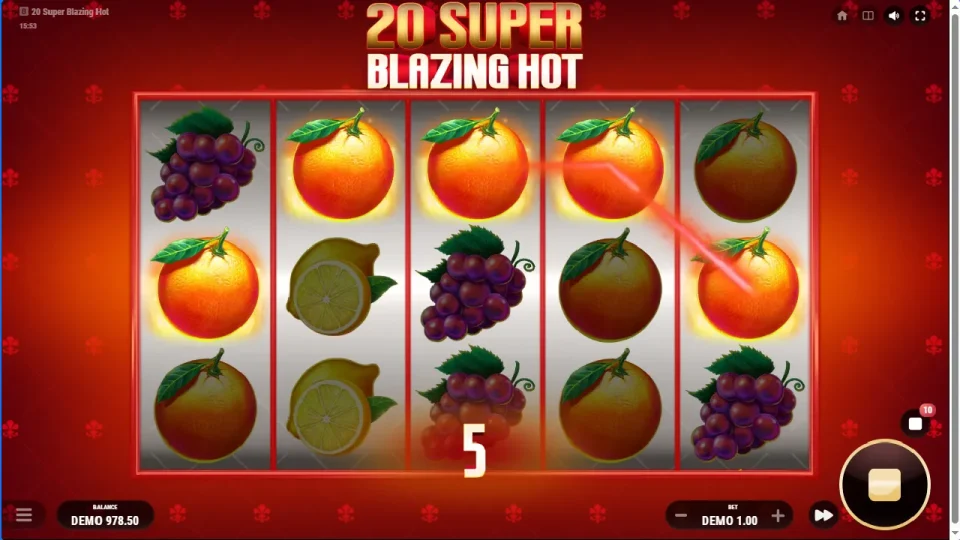 20 Super Blazing Hot — screenshot 2