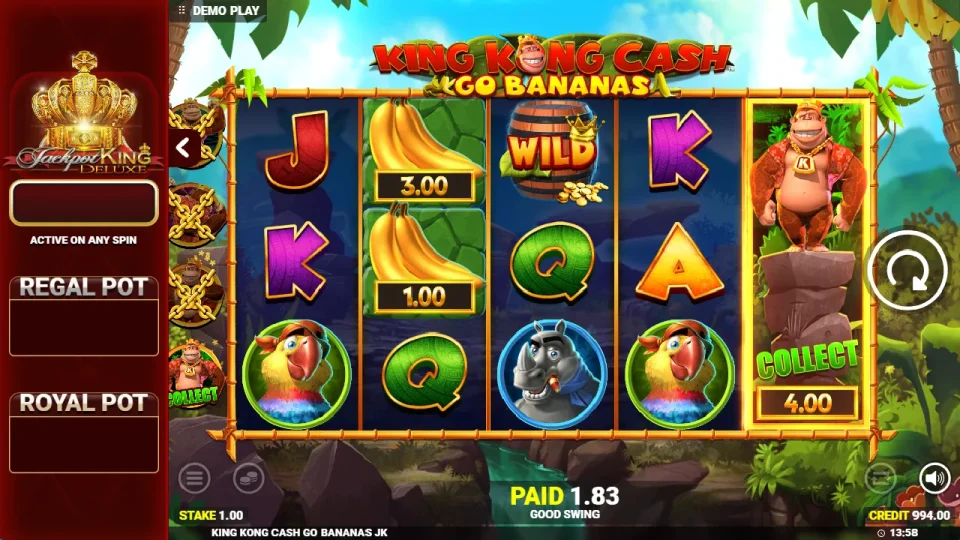 King Kong Cash Go Bananas Jackpot King — screenshot 5