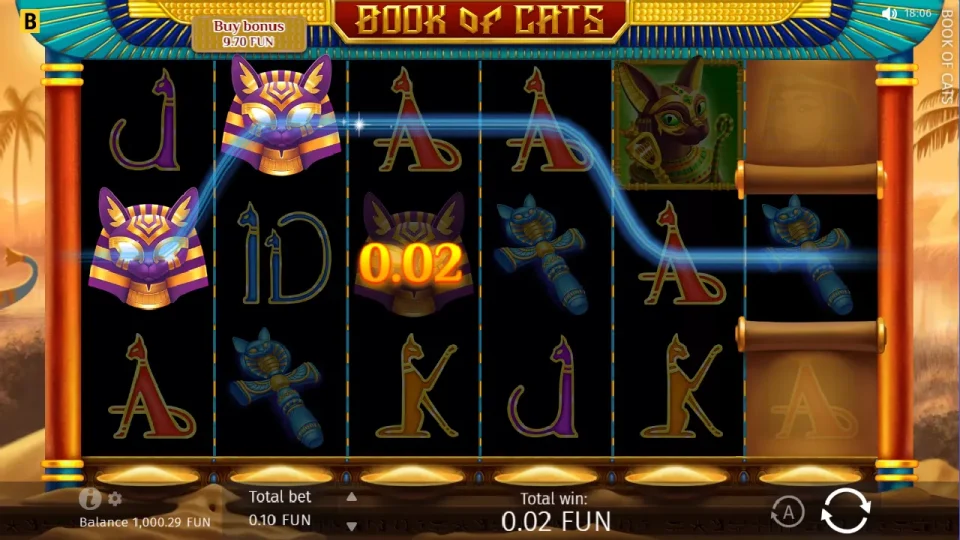Book of Cats Megaways — screenshot 3