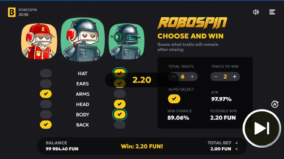 Robospin — screenshot 3