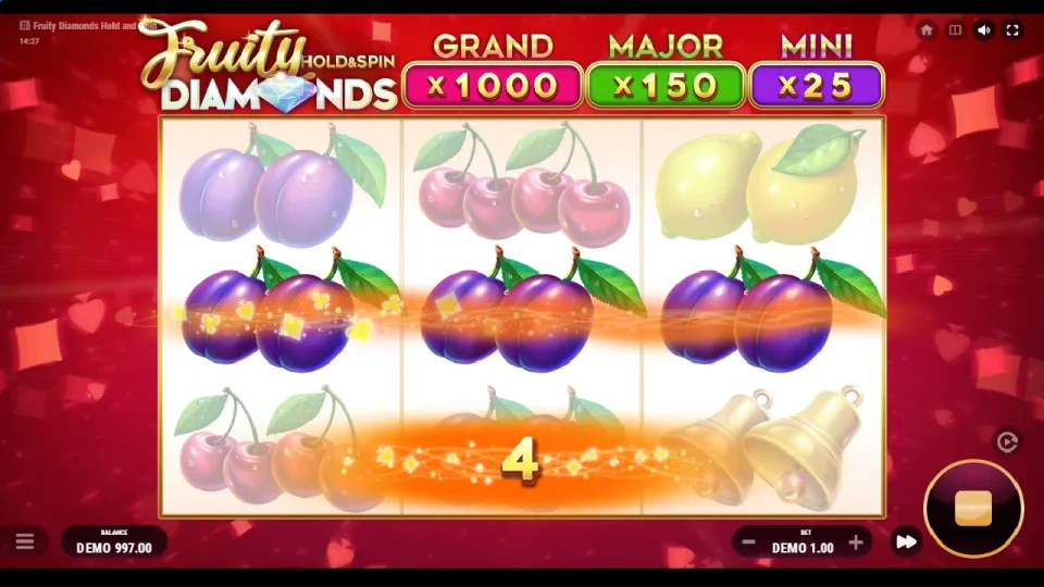 Fruity Diamonds Hold and Spin — screenshot 4