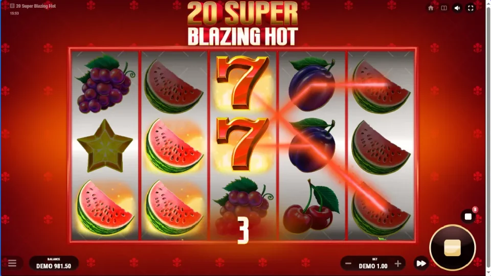 20 Super Blazing Hot — screenshot 1
