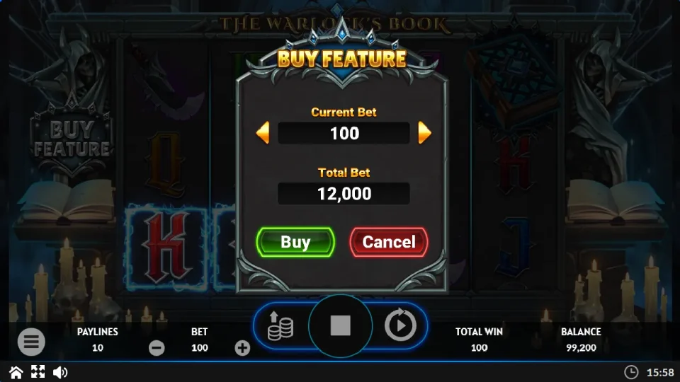 The Warlock’s Book Buy Feature — screenshot 4