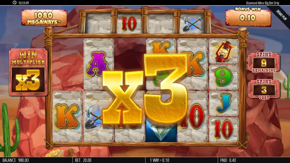 Diamond Mine Extra Gold Megaways — screenshot 4