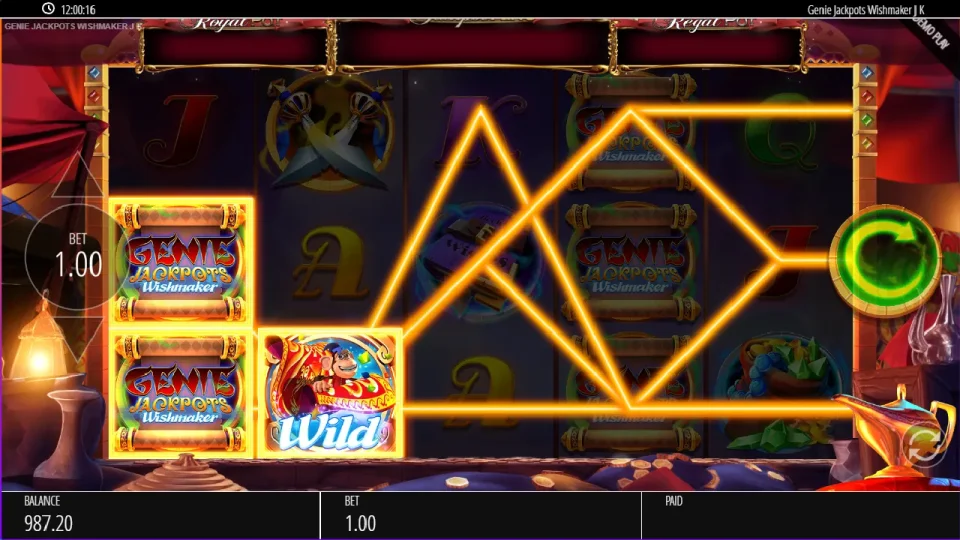 Genie Jackpots Wishmaker Jackpot King — screenshot 2