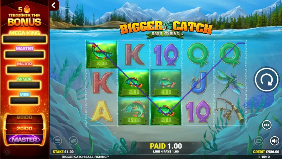Bigger Catch Bass Fishing Rapid Fire Jackpots — screenshot 2