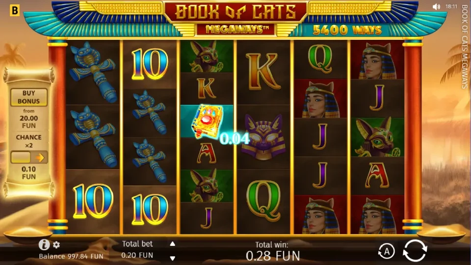 Book of Cats Megaways — screenshot 4