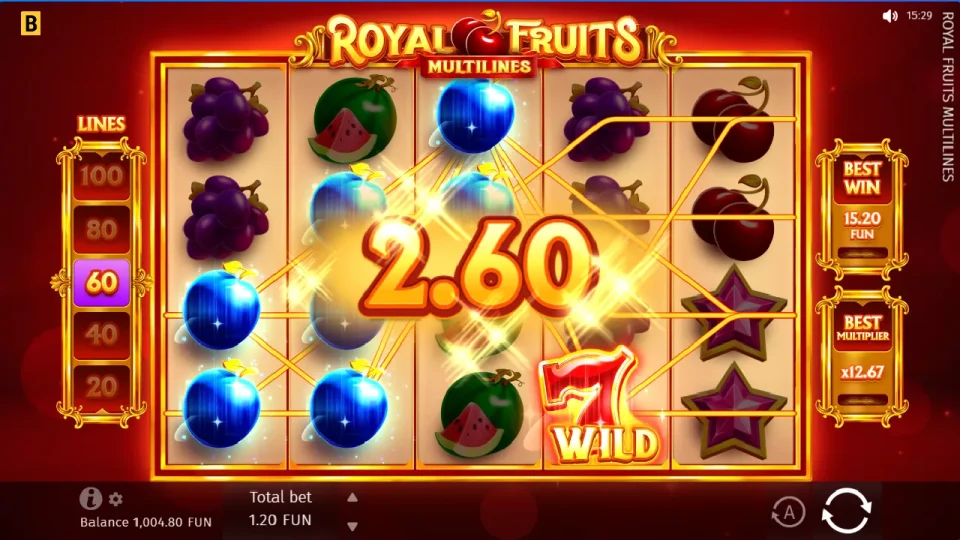 Royal Fruits MultiLines — screenshot 4