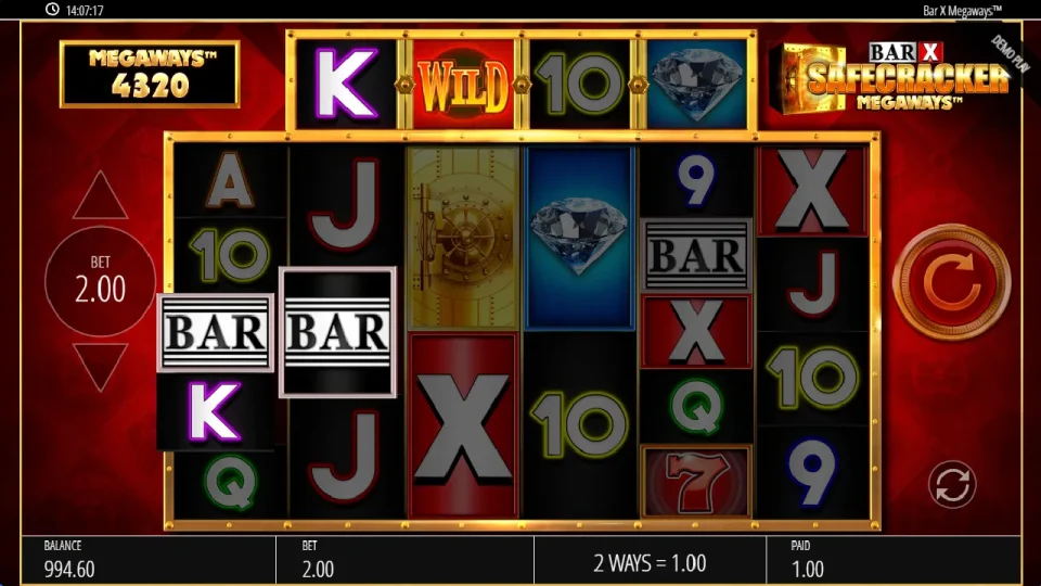 Bar-X Safecracker Megaways — screenshot 2