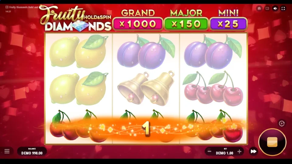 Fruity Diamonds Hold and Spin — screenshot 5