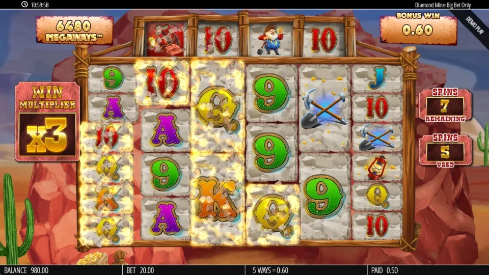 Diamond Mine Extra Gold Megaways — screenshot 5