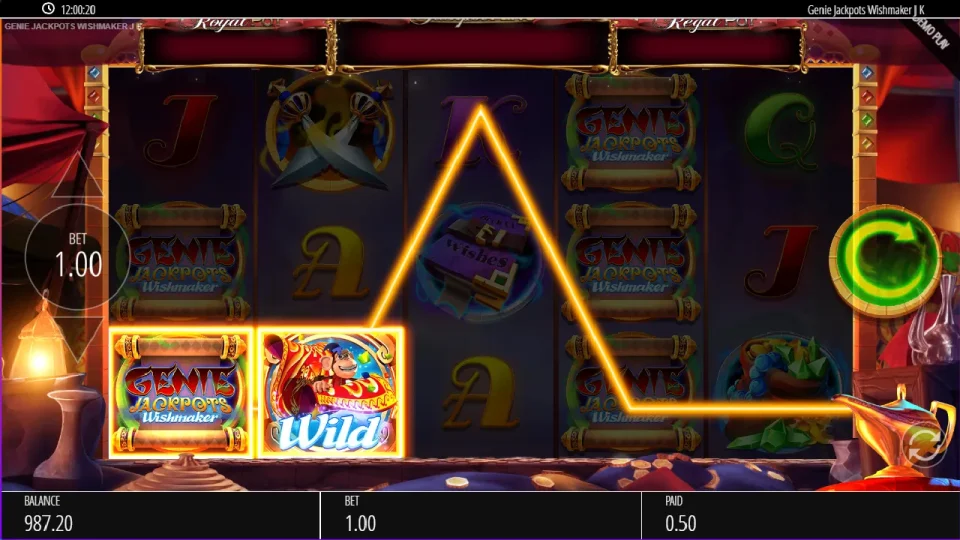 Genie Jackpots Wishmaker Jackpot King — screenshot 1