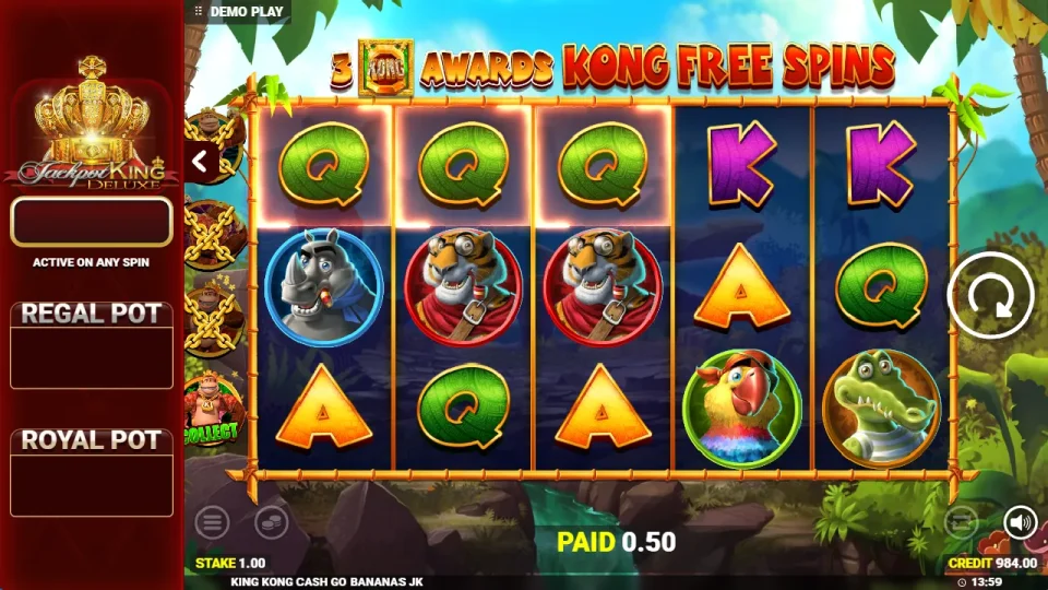 King Kong Cash Go Bananas Jackpot King — screenshot 8