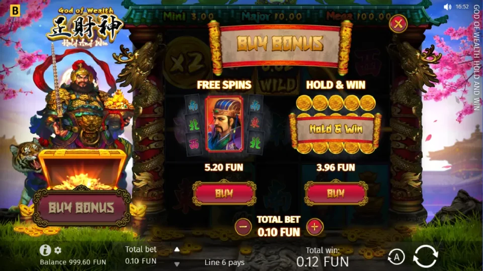God of Wealth Hold and Win — screenshot 2
