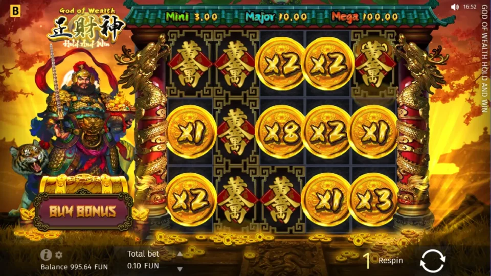 God of Wealth Hold and Win — screenshot 1