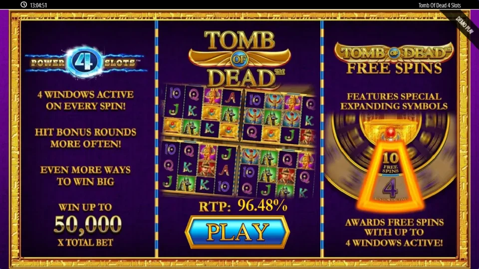 Tomb Of Dead Power 4 Slots — screenshot 2