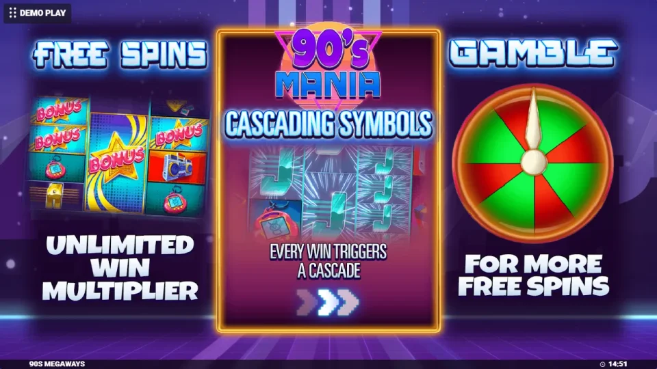 90’s Mania Megaways — screenshot 6