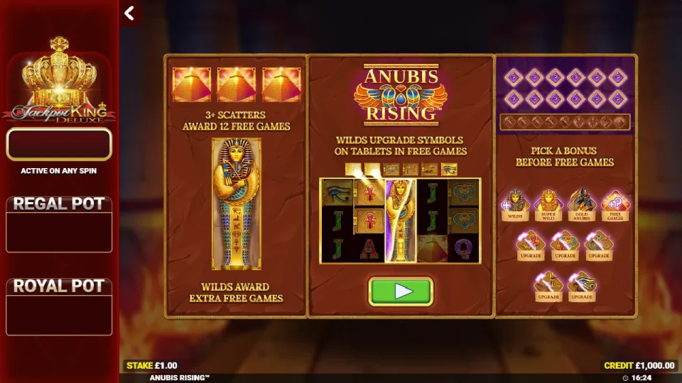 Anubis Rising Jackpot King — screenshot 4