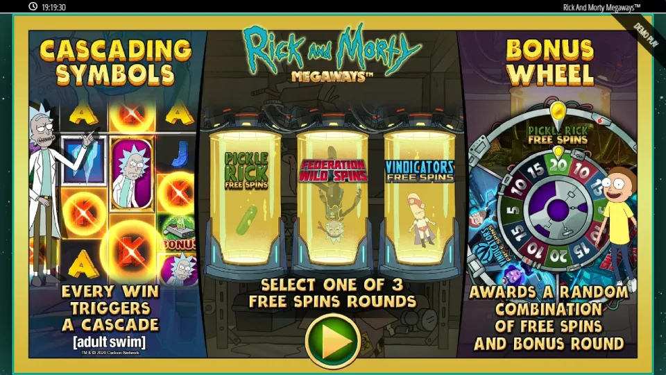 Rick and Morty Megaways — screenshot 1