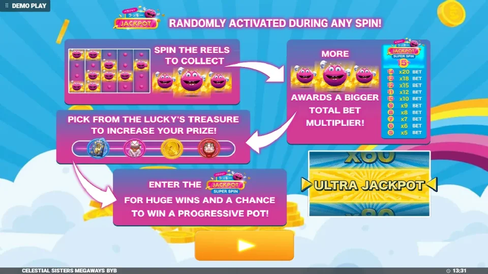 Celestial Sisters Megaways Build Your Bonus — screenshot 1