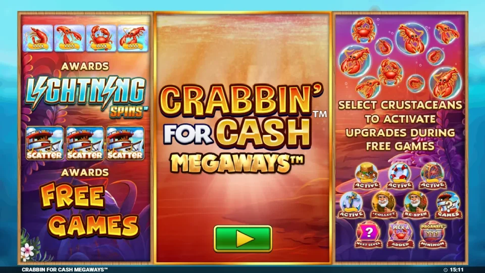 Crabbin’ for Cash Megaways — screenshot 1