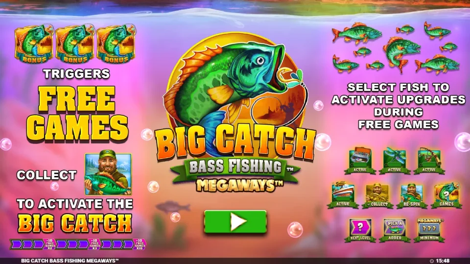 Big Catch Bass Fishing Megaways — screenshot 1