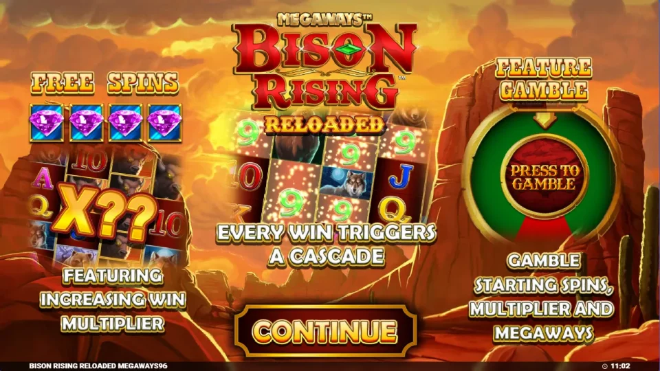 Bison Rising Reloaded Megaways — screenshot 1