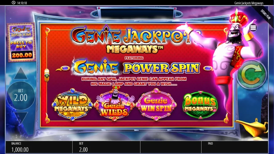 Genie Jackpots Megaways — screenshot 1