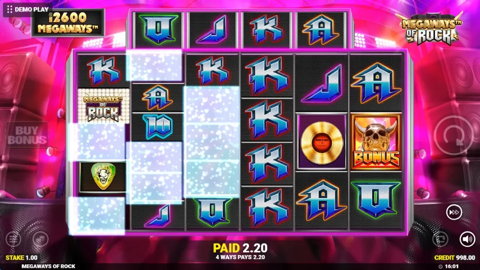 Megaways of Rock — screenshot 1