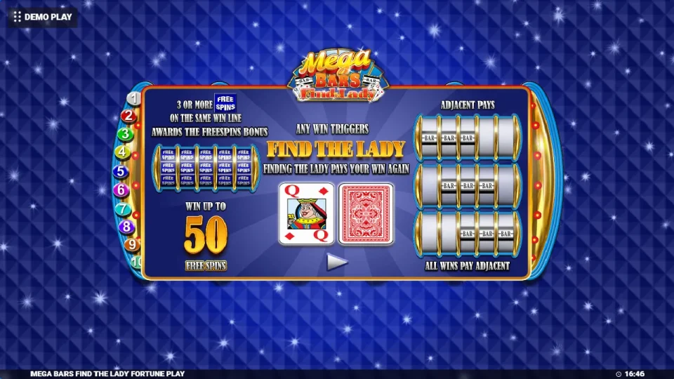 Mega Bars Find The Lady Fortune Play — screenshot 6