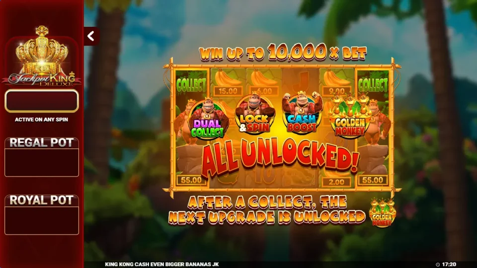 King Kong Cash Even Bigger Bananas Jackpot King — screenshot 5