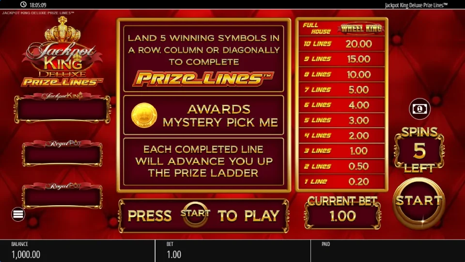 Jackpot King Deluxe Prize Lines — screenshot 3